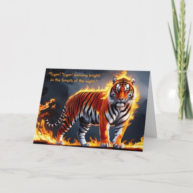 Carte de vœux Blake Tyger ! Tyger ! (Devant)