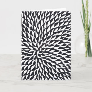 carte de voeux blanc et noir