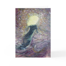 Carte de voeux blanche "Fumée blonde"