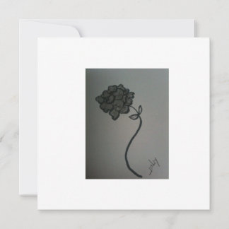 Carte de voeux blanche Hydrangea/invitation 1