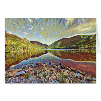 Carte de voeux blanche inspirée par la nature