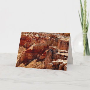 Carte de voeux blanche pour le canyon de la mine d