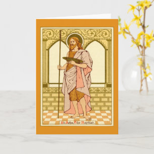 Carte de voeux blanche St. John the Baptist (RLS 0