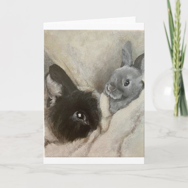 Carte de voeux Blank Bunnies (Devant)