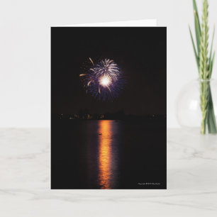 Carte de voeux Blank Personnalisable Fireworks 12