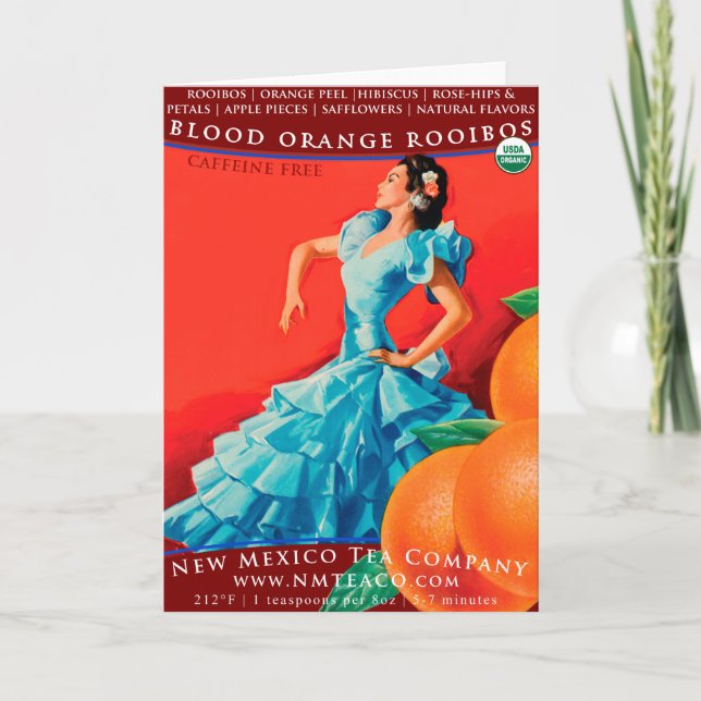 Carte de voeux Blood Orange Rooibos (Devant)