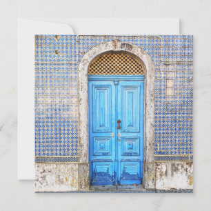 Carte de voeux Blue Portugal Door