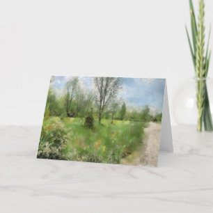 Carte de voeux Blue Sky Green Grass