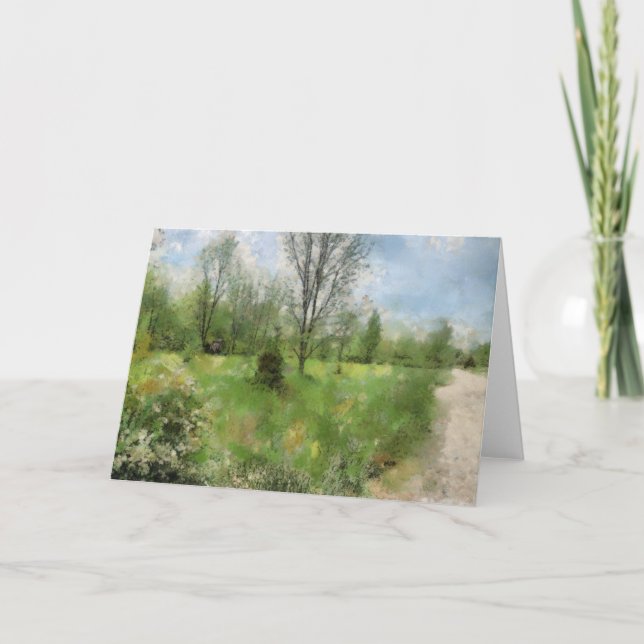 Carte de voeux Blue Sky Green Grass (Devant)
