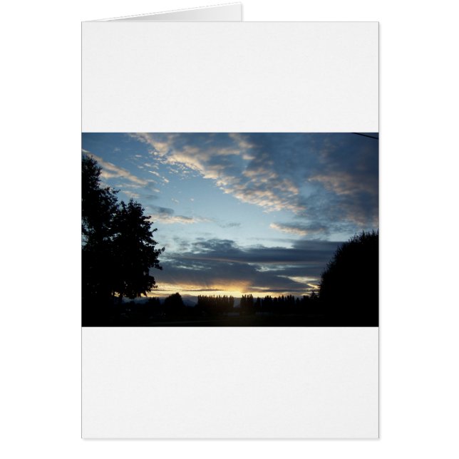 Carte de voeux Blue Sunset Dreams (Devant)