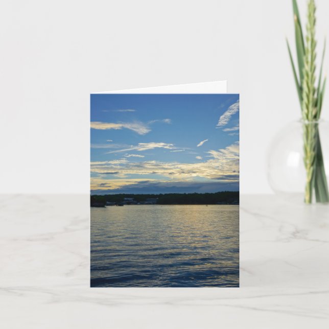Carte de voeux Blue Sunset Lake Of Ozarks (Devant)