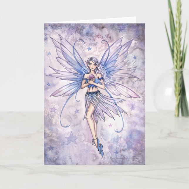 Carte de voeux Blue Whisper Fairy (Devant)