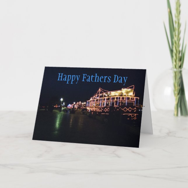 Carte de voeux Boat Lights (Devant)