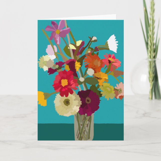 Carte de voeux Bold Bloom (Devant)