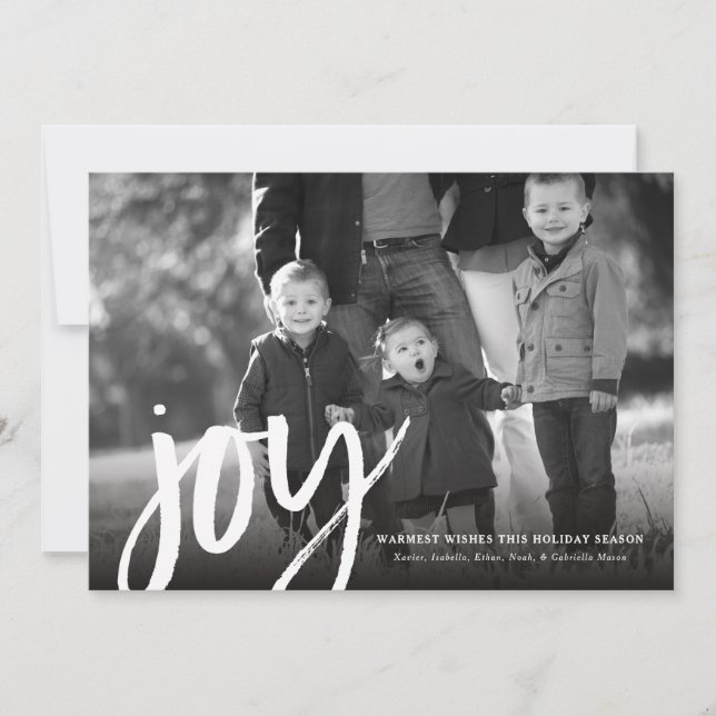 Carte de vœux Bold Joy Holiday (Devant)