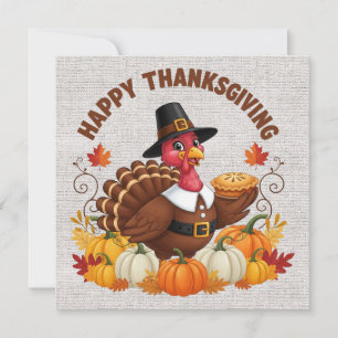 Carte de voeux bon thanksgiving