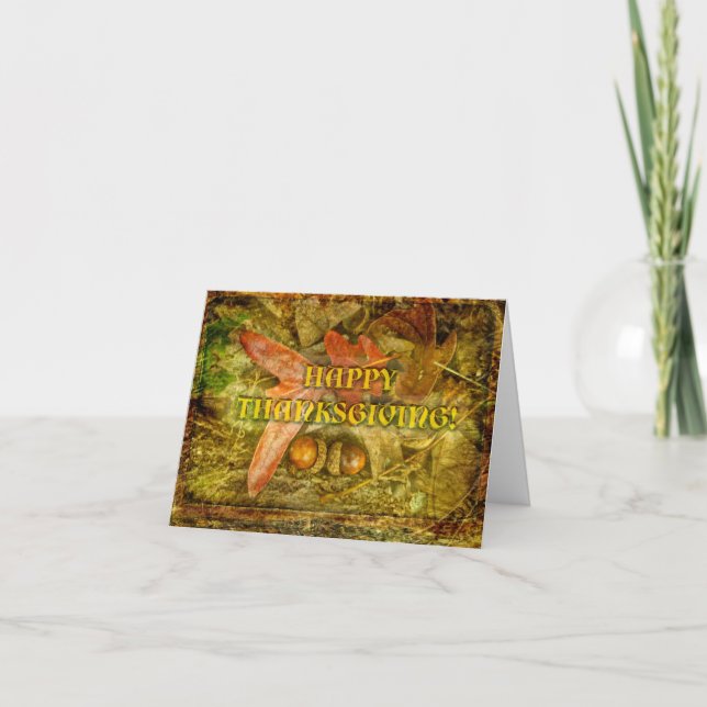 Carte de voeux bon thanksgiving (Devant)