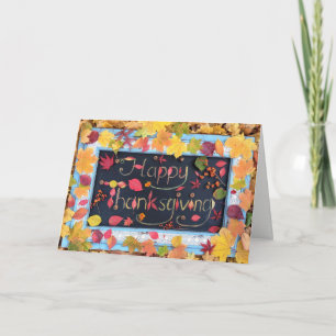Carte de voeux bon thanksgiving