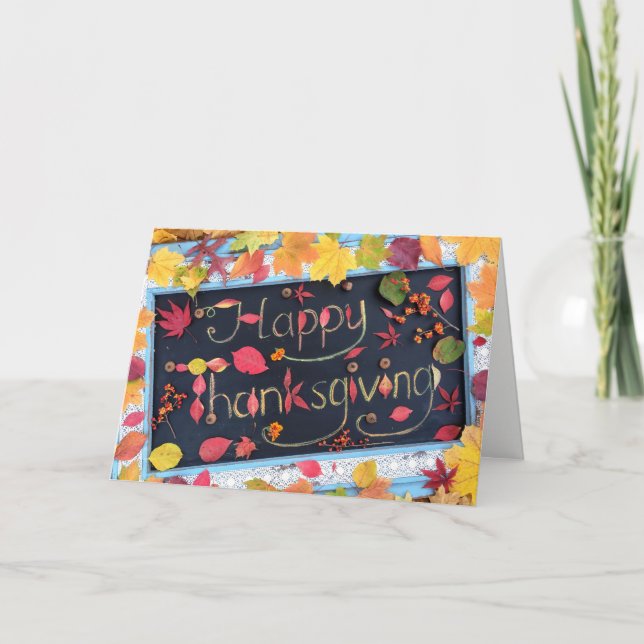 Carte de voeux bon thanksgiving (Devant)