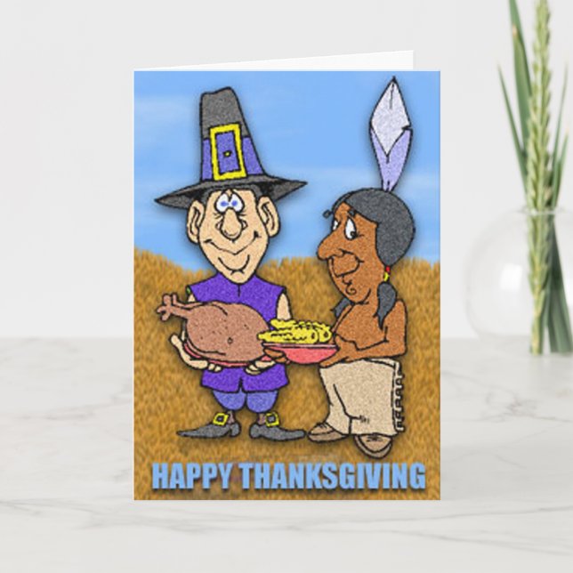 Carte de voeux bon thanksgiving (Devant)