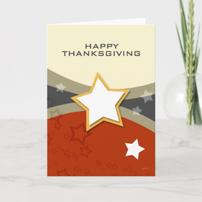 Carte de voeux bon thanksgiving (Devant)