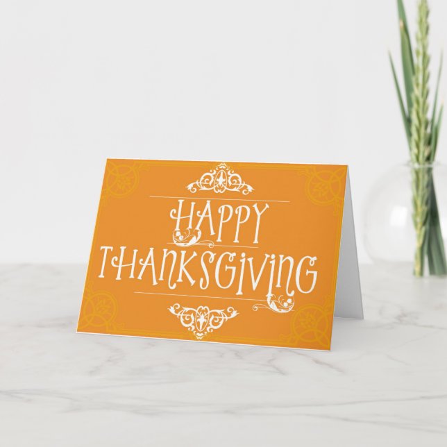 Carte de voeux bon thanksgiving (Devant)