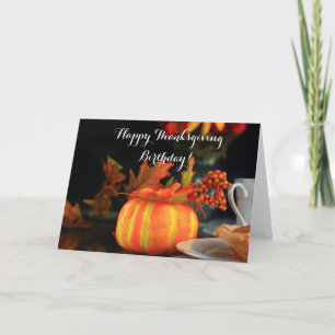 Carte de voeux bon thanksgiving Anniversaire