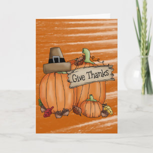 Carte de voeux bon thanksgiving jour