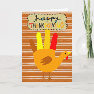 Carte de voeux bon thanksgiving jour