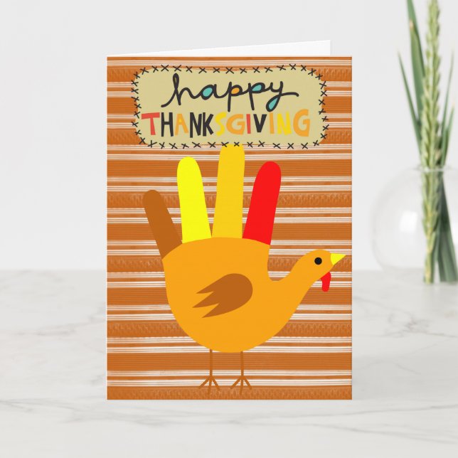 Carte de voeux bon thanksgiving jour (Devant)