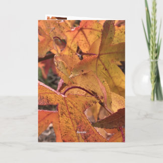 Carte de vœux "Bonjour l'automne !"