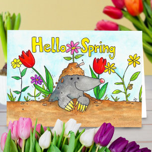 Carte de vœux Bonjour Printemps de Nicole Janes