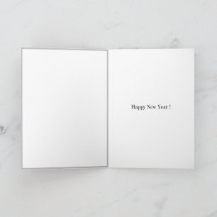 Carte de vœux Bonne année Penny Dog
