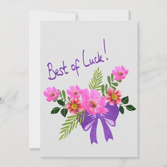 Carte de vœux Bonne Chance (Devant)