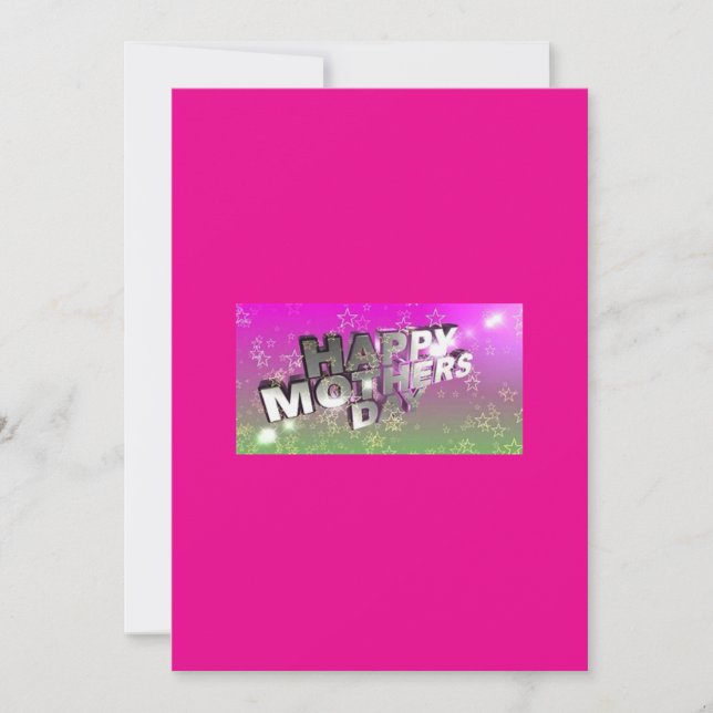 Carte de vœux Bonne fête des Mères (Devant)