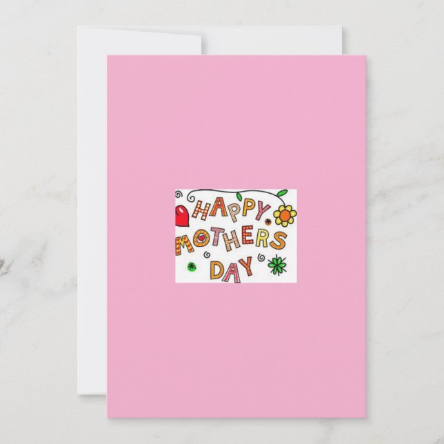 Carte de vœux Bonne fête des Mères (Devant)