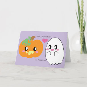 Carte de voeux BOOtiful Citrouille Love