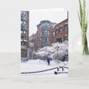 Carte de voeux Boston North End Winter