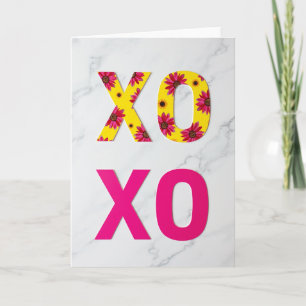 Carte de vœux botanique Xoxo