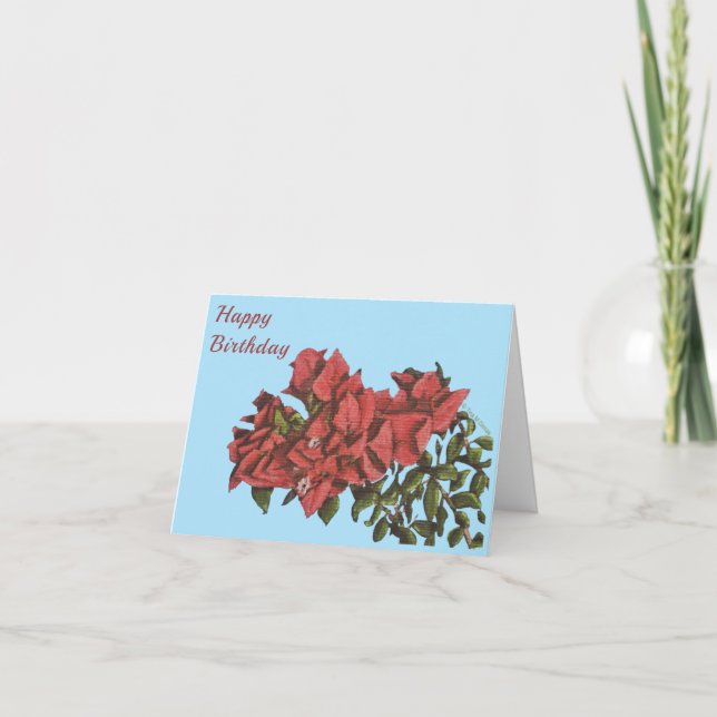 Carte de vœux Bougainvillea (Devant)