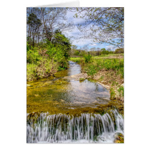 Carte de voeux Branson Fall Creek Stream