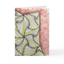 Carte de voeux brillante vierge 5x7 - art original