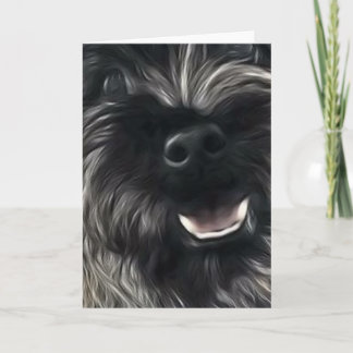 Carte de voeux Brindle de Terrier de cairn