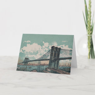 Carte de voeux Brooklyn Bridge