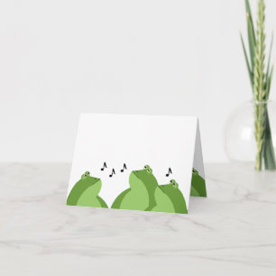 Carte de voeux Bullfrog Chorus