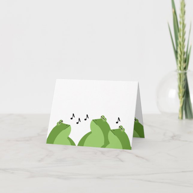 Carte de voeux Bullfrog Chorus (Devant)
