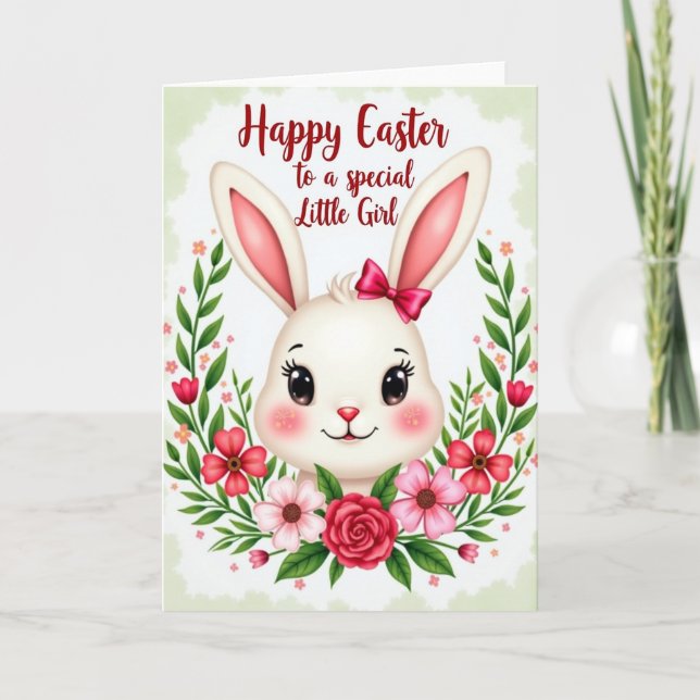 Carte de vœux Bunny Blooms (Devant)