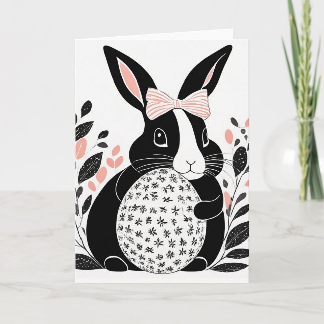 Carte de voeux Bunny de Pâques (Devant)