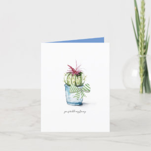 Carte De Voeux Cactus Pour Anniversaire