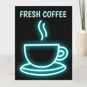 Carte de vœux CADEAU CAFÉ POUR PENSER À VOUS